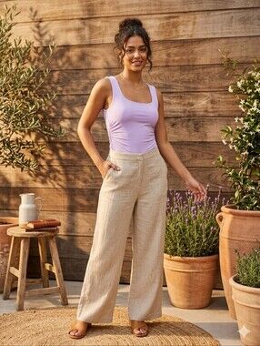 NWT Timing Lavender Square Neck Bodysuit with Side Ruches - Size